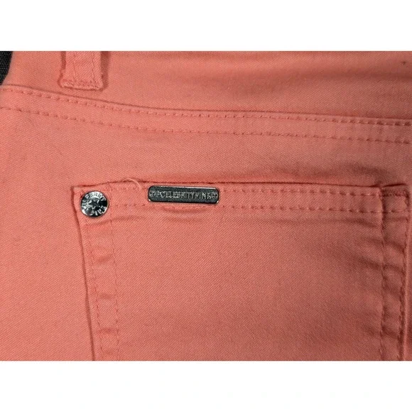 Celebrity Pink Jeans Low Rise Skinny Desert Flower Peach Colored Pants Size 3 - Picture 5 of 6